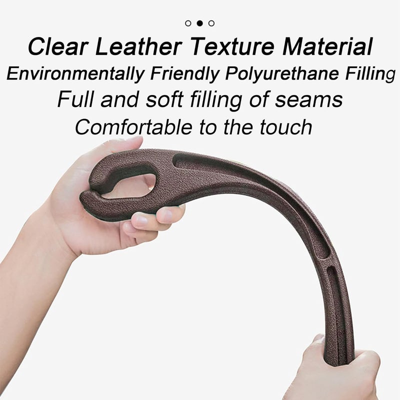 LevChall 2PCS Car Seat Gap Filler，Gap Stopper Fill Gap Between Seat and Console，Built-in Recessed Storage Organizer，Universal for Most Cars Trucks SUVs to Stop Things from Dropping（Brown） - Image 3